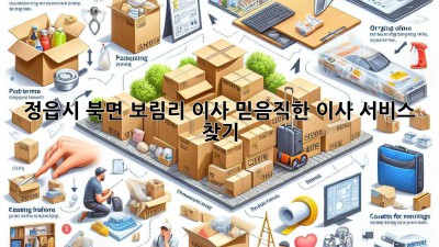 정읍시 북면 보림리 이사, 믿음직한 이사 서비스 찾기!
